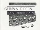 GUNS N' ROSES November Rain & Sweet Child O' Mine PICTURE SLEEVE 7