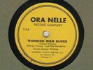 78 rpm Blues Johnny Young Ora Nelle 712 Worried Man Blues in E+ Hear