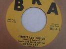 BLUES BUSTERS On BRA I WON'T LET YOU GO LOVE ME FOREVER 45 Byron Lee EXC+
