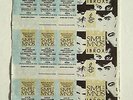 Simple Minds 1986 unused tickets 3 up on A4 sheet EXCELLENT CONDITION