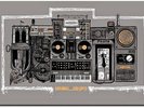 BEASTIE BOYS SILVER BEASTIE BOX POSTER LIMITED EDITION SCREEN PRINT KARL TAGLE