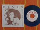 ELVIS PRESLEY/LINDA RONSTADT Love Me Tender 45 rpm BLUE VINYL w/ PICTURE SLEEVE