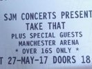 2 Take That tickets 27 May Standing