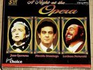 3-CD-Box - A NIGHT AT THE OPERA - NEU & OVP - Jose Carreras, Domingo, Pavarotti