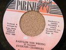 EVERTON CHAMBERS Babylon You Wrong ORIGINAL PARISH 7