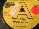 THE ALAN BROWN SET 'EMERGENCY 999/SETTLE DOWN' 60'S RARE NORTHERN SOUL