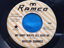 Hear Rare Country Bopper 45 : Waylon Jennings  Never Again   Ramco DJ Copy