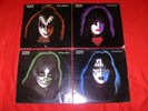 4 mal KISS solo GENE SIMMONS PAUL STANLEY PETER CRISS ACE FREHLEY Vinyl LP