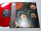 BEATLES RUBBER SOUL JAPAN ORIGINAL 1982 UK CUTTING LIMITED MONO RED VINYL W/OBI