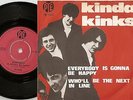 THE KINKS KINDA KINKS EVERYBODY IS GONNA BE HAPPY DANISH 45+PS `65 FREAKBEAT MOD