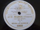 MELBA - KUBELIK ave maria / GRAMOPHONE MELBA RECORD