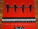 KRAFTWERK : POSTER - 1.12.2015 - FRANKFURT JAHRHUNDERTHALLE