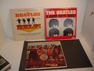 3 ORIGINAL 1964-67 BEATLES LP RECORDS-HELP,HARD DAY'S NIGHT, SGT. PEPPER'S