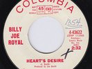 BILLY JOE ROYAL Heart's Desire STOMPING northern soul ORIG 45 superb cond  HEAR