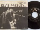 NM ELVIS PRESLEY 45 + PS / HOUND DOG / DON'T BE CRUEL / RCA 6604 / SILVER LINE
