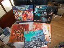 5  VINTAGE  REO  SPEEDWAGON   RECORD  ALBUMS  NINE  LIVES,LIVE,GOOD TROUBLE  ETC