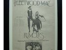 FLEETWOOD MAC+Rumours+TOUR+POSTER+AD+FRAMED+ORIGINAL 1977+EXPRESS GLOBAL SHIP