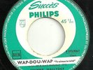 RARE SP JUKE BOX 1962 JOHNNY HALLYDAY PROMO WAP DOU WAP PHILIPS EX VG+