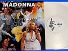 MADONNA - LIVE 8 / LIVE AID, rare import LP CLEAR colored vinyl LIMITED EDITION