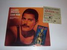 FREDDIE MERCURY - LOVE KILLS 45 + RARE QUEEN TICKET SWEDEN 1986 STOCKHOLM LISTEN