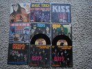 KISS 9 X VINYL 7 INCH SINGLE MAGIC TOUCH UNHOLY SHANDI TALK TO ME HARD LUCK LOT