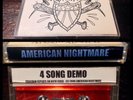 AMERICAN NIGHTMARE Demo Cassette Tape/Red sXe HC give up the ghost converge gutg