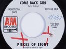 Northern Soul/Latin Mod 45 PIECES OF EIGHT Come Back Girl A&M promo HEAR