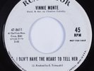 Northern Soul Popcorn 45 VINNIE MONTE Dont Have Heart To Tell Her RCA promo HEAR