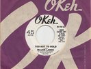 MAJOR LANCE Too Hot To Hold NORTHERN SOUL DJ PROMO 45 NM *hear*