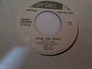 DORSEY BURNETTE PROMO 45 ON REPRISE FOUR 4 FOR TEXAS / FOOLISH PRIDE SOLID VG+