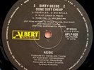 AC/DC Dirty Deeds Done Dirt Cheap AUSTRALIAN LP 1983 Black Albert Label RARE