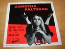 AGNETHA FÄLTSKOG 45 rpm Slutet Gott/Utan Dej  Rare Cupol Pre ABBA 1968 + PS