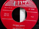 Heartbeats Doo Wop 45 A Thousand Miles Away Oh Baby Don't Rama RR-216 VG++/NM-
