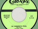 PIANO RED (w/ Bertha Colbert) I'm Nobody's Fool 45rpm Groove 1956 piano rocker