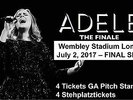 269€ 1 Ticket Adele 2. Juli July GA Pitch Standing Stehplatz Wembley Stad London