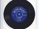 SIX LOW GRADE BLUE BEAT 45s .