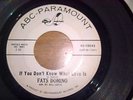 FATS DOMINO - IF YOU DON'T KNOW WHAT LOVE IS- ABC PARAMOUNT- IN DEMAND R & B