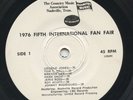HEAR- Rare Radio Spots 45- 1976 Fan Fair- George Jones, Hank Snow, Bill Anderson