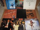 NINE AC/DC VINYL RECORDS*BACK IN BLACK-HIGHWAY TO HELL-FLY ON THE WALL-BON SCOTT