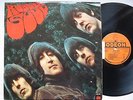 BEATLES (LP 33T) RUBBER SOUL FRANCE 1965 ODEON OSX 232 ORANGE LABEL LANGUETTE