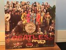 BEATLES SGT PEPPER'S LONELY HEARTS CLUB BAND VINYL LP PCS 7027 1967 WITH CUTOUT