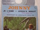 johnny hallyday ep tres rare je l'aime ecrit en orange 1ere pochette super etat