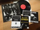 BLUES EXPRESS HAND SIGNED BLUESROCK PRIVATE PRESS ORIGINAL MINT + PROMO FLYER