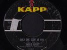 JACKIE TRENT: Only One Such As You / If You Love Me, Really Love Me 45 (tol)