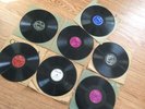 7 vintage 78-rpm Records Blues Joe Liggins Jump Jackson Hadda Brooks Bull Moose+