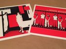 White Stripes self titled and Destijl screen printed cass pressing vinyl.