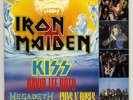 IRON MAIDEN Kiss GUNS N ROSES David Lee Roth Monsters of Rock programme 1988