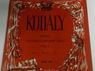 Kodaly Sonata for Unaccompanied Cello, Opus 8, Janos Starker, cello