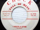 SERENADERS original CHOCK doowop 45 I Wrote a Letter b/w  Never Let Me Go mg1280