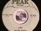HEAR  RARE ROCKABILLY - WAYNE ARTHUR - PEAK 1705 - JUDY / BIG DADDY